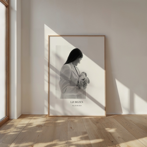 Personaliziran poster spominov ob steni